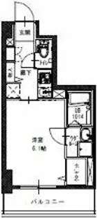 S-RESIDENCE南堀江【6階】の間取り