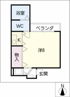 AXIS浄心【2階】の間取り