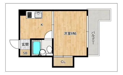 サンエステ平尾ビル【205号室】の間取り