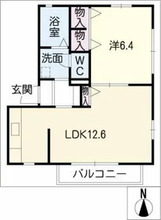 グランゼ恵方【1階】の間取り