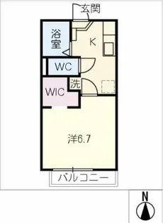 プラムコート【1階】の間取り