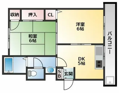 皐月マンション【3階】の間取り
