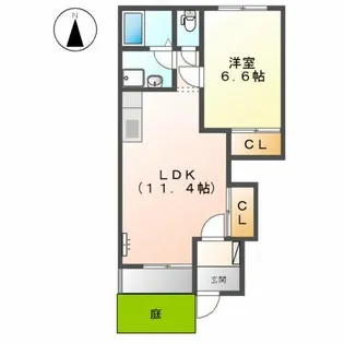 ルミエール【1階】の間取り
