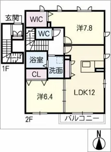 ディアコート【2階】の間取り