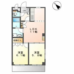 プロニティハウス薫【1階】の間取り