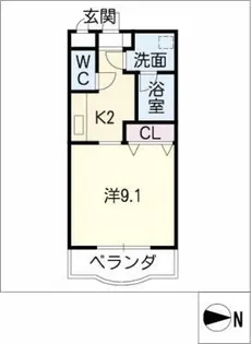 コート海【3階】の間取り