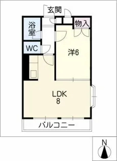 エスタ植田【2階】の間取り