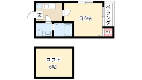 カーメル【2階】の間取り