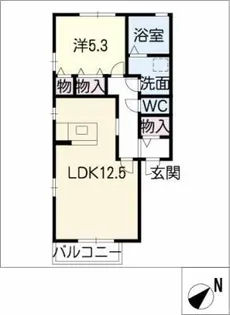 パラッツォ7【1階】の間取り