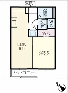 エバーグリーン美合【2階】の間取り