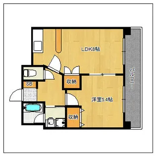 ピエモンテ二日市【5階】の間取り