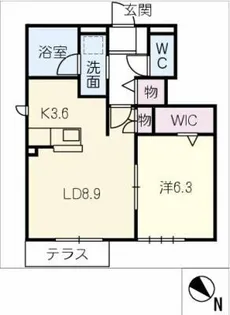 ビラ今川【1階】の間取り