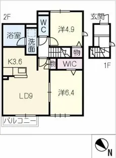 ビラ今川【2階】の間取り