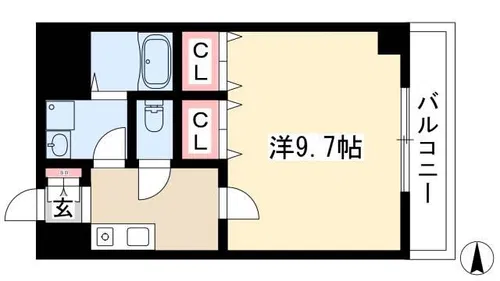 アルバ志賀本通【7階】の間取り