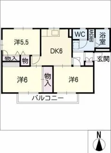 N・Tヴィレッヂ B棟【1階】の間取り