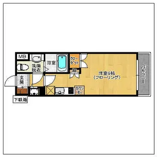 マーレタワー天神【302号室】の間取り