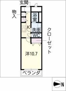 プランドール【2階】の間取り