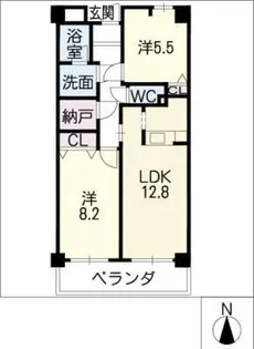 エメラルドレジデンス【2階】の間取り