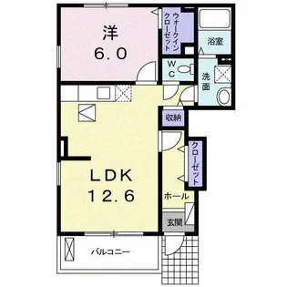 マーガレットハウス【1階】の間取り