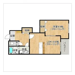 サクラーレ【102号室】の間取り