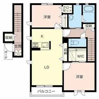 ディアコート高屋【2階】の間取り