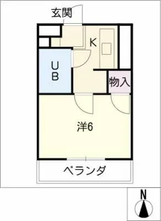 サンシャイン二村Ⅲ【1階】の間取り