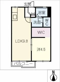 グリーンステージ東山C棟【2階】の間取り