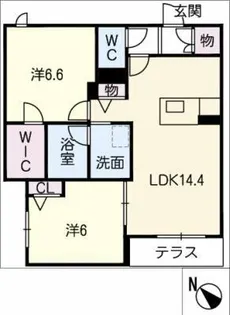 フェリーチェ【1階】の間取り