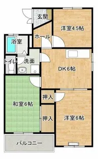 パークヒル【201号室】の間取り