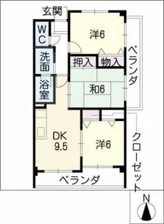 ニューパーク芝【4階】の間取り