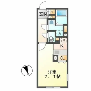 LUORE大曽根NORTH(ルオーレオオゾネノース)【206号室】の間取り