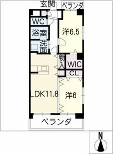 ノイエスレーベン本郷【2階】の間取り