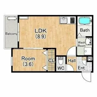 ジーメゾン名古屋松下イエシア【1階】の間取り