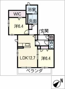 ラキーエ【2階】の間取り