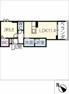 ヴィアソーレ【1階】の間取り