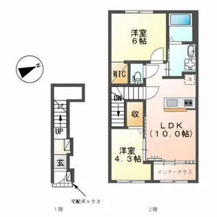 マヒナ【2階】の間取り