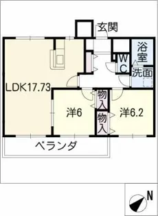 クレール弐番館【3階】の間取り