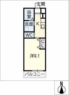 メゾン リベルテ【1階】の間取り