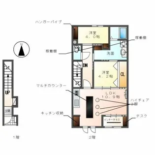 メゾン ボヌール【2階】の間取り