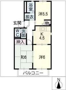 サクセス城北【1階】の間取り