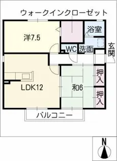 ミレニアムヴィレッジ B棟【2階】の間取り
