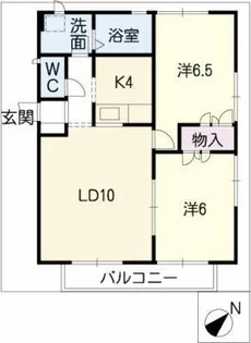 アイビーガーデンB棟【2階】の間取り