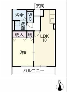 アバンティB棟【1階】の間取り