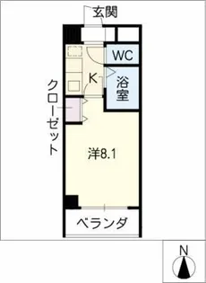 KⅡ-OKASAN B.二番館【2階】の間取り