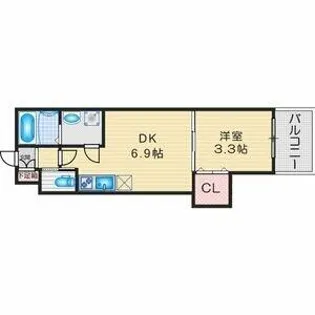 ハーモニーテラス塩池町Ⅱ【3階】の間取り