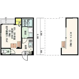 アーバンテラス浮島町【2階】の間取り