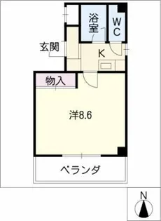トヨミコーポ【4階】の間取り