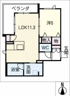 クオレールカーサ緑【2階】の間取り