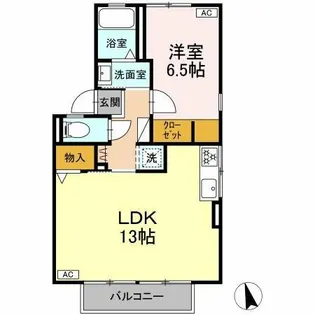 セジュール碧C【1階】の間取り