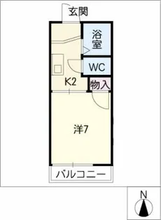 ドミール谷口【1階】の間取り